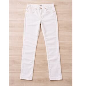 7 For All Mankind USA Made White Gold Denim Jeans 27 Mid Rise Fitted Straight